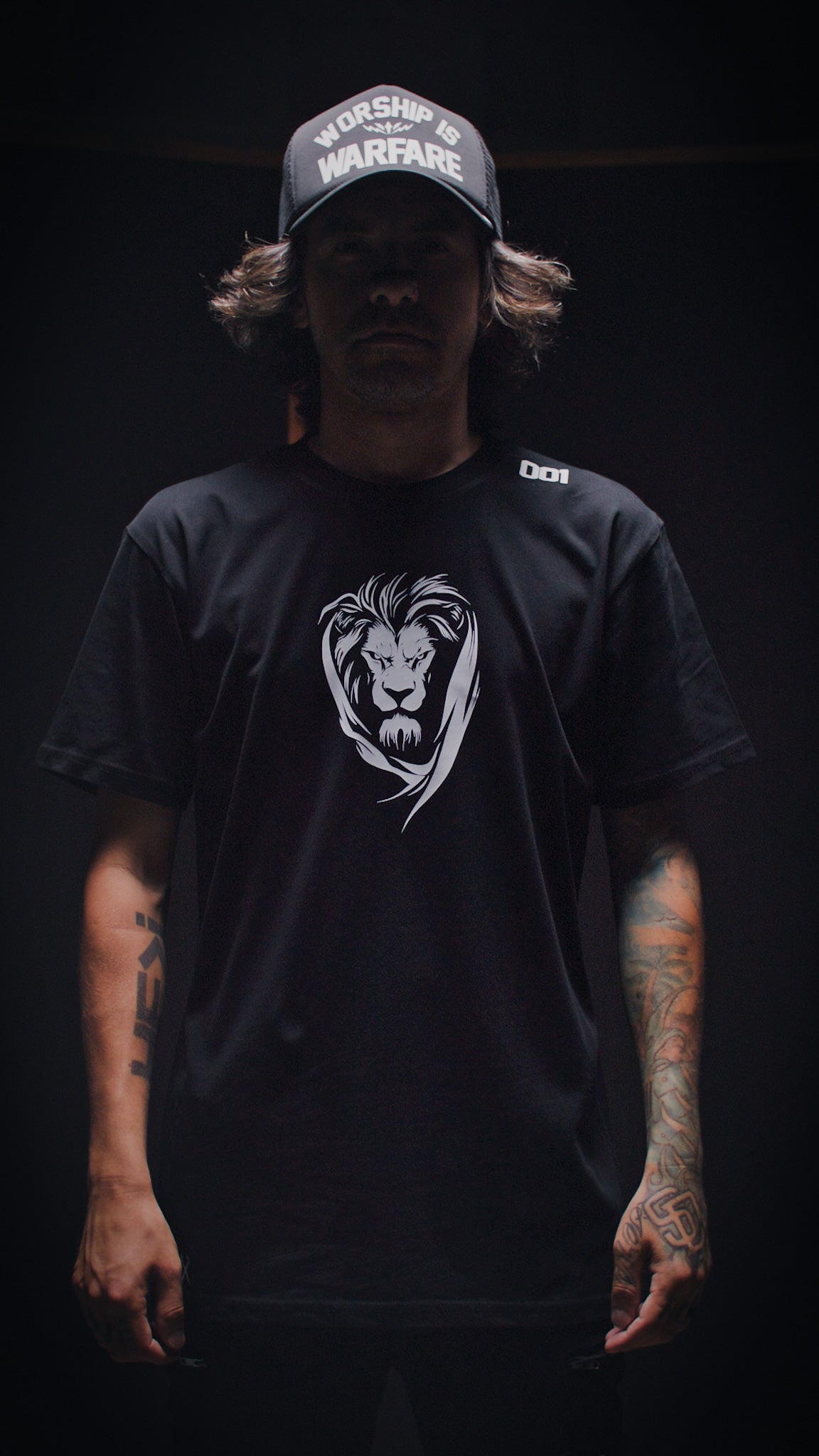LION EAGLE "PREMIUM" TEE IN BLACK