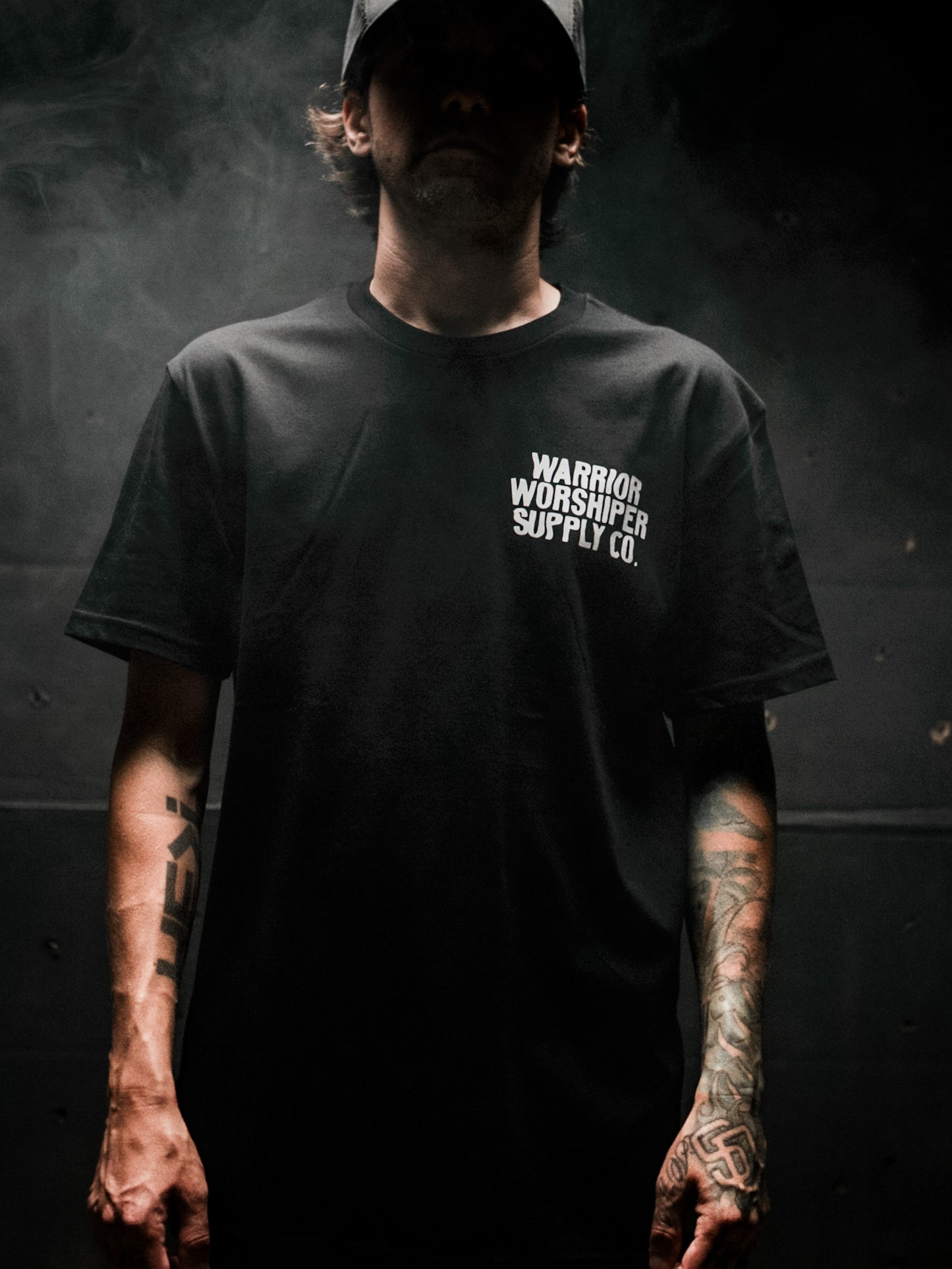 NOTHING BUT THE BLOOD "PREMIUM" CREW TEE IN BLACK