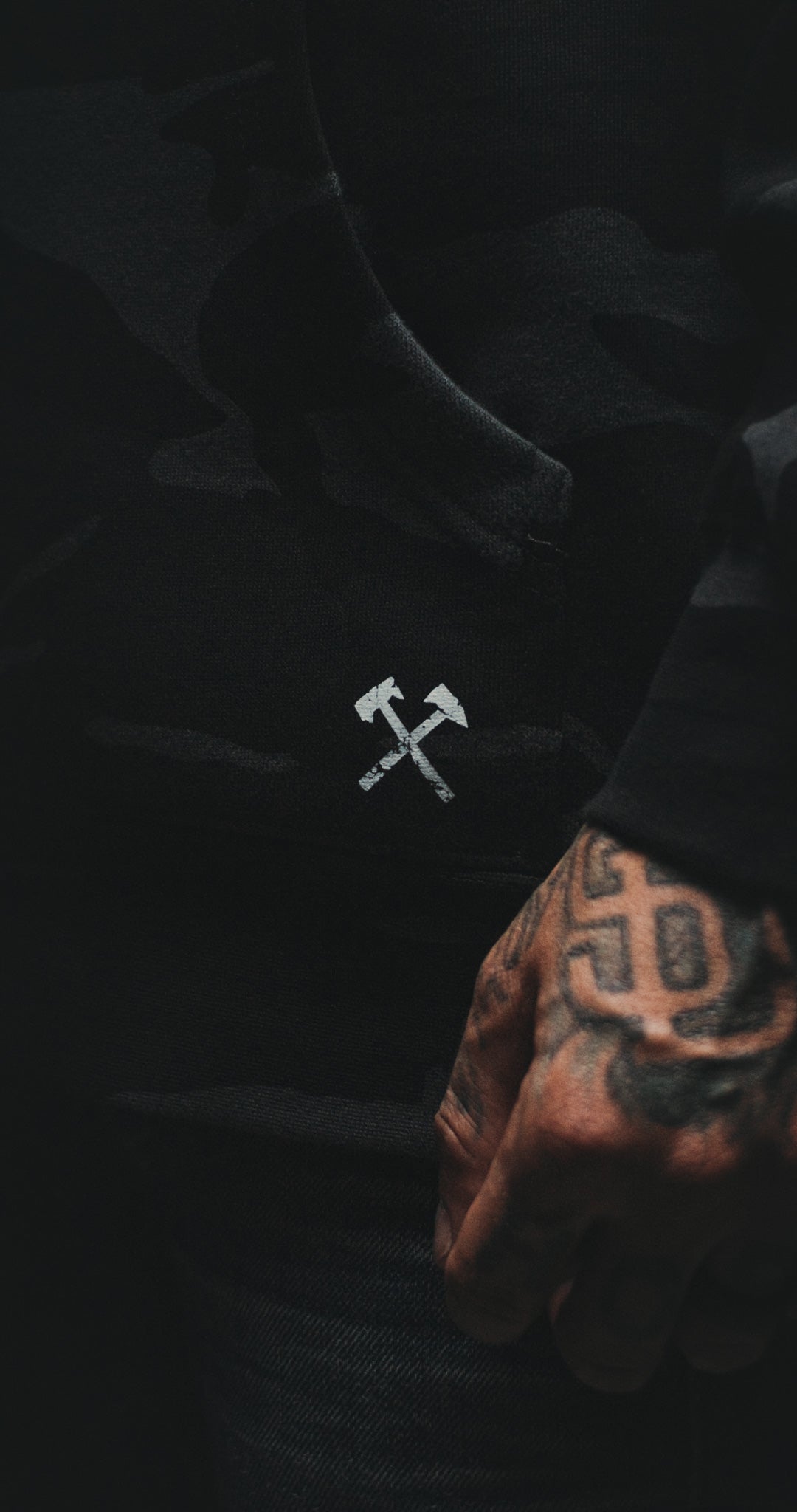 WORSHIP IS WARFARE V2 "PREMIUM" DARK CAMO HOODIE