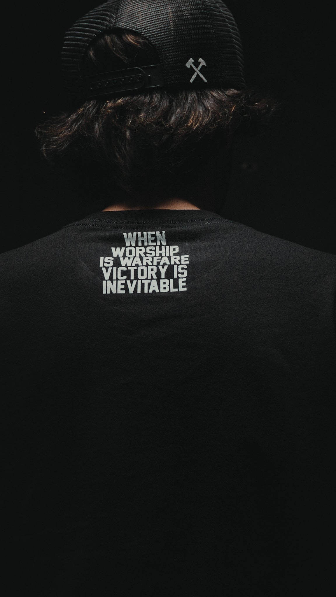 WORSHIP IS WARFARE V2 STANDARD ISSUE "PREMIUM" TEE IN BLACK