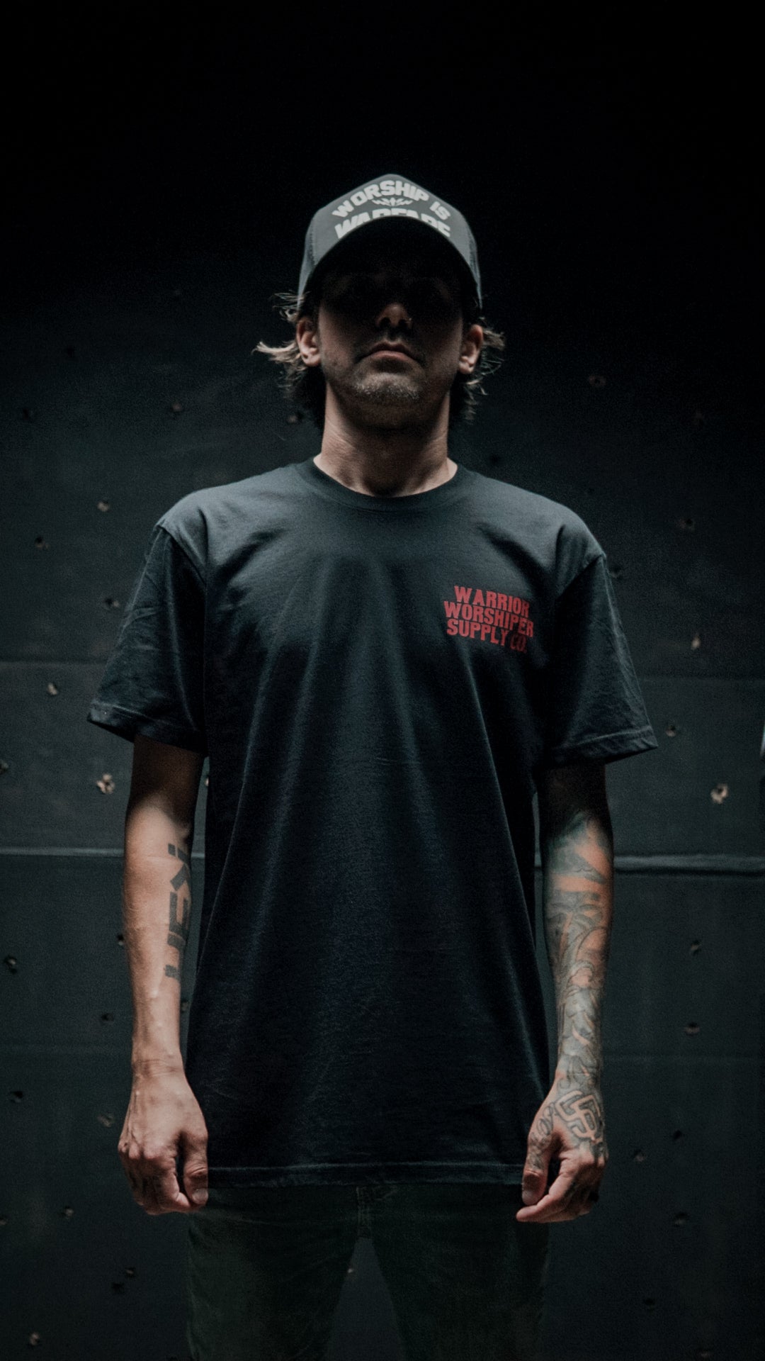 HOLY HOLY HOLY SERAPHIM "PREMIUM" STANDARD FIT TEE IN BLACK