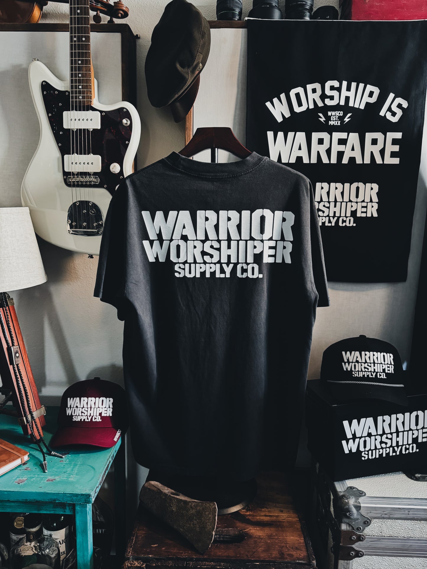 SGT EAGLE V2 "PREMIUM" HEAVY OVERSIZE TEE IN FADED BLACK