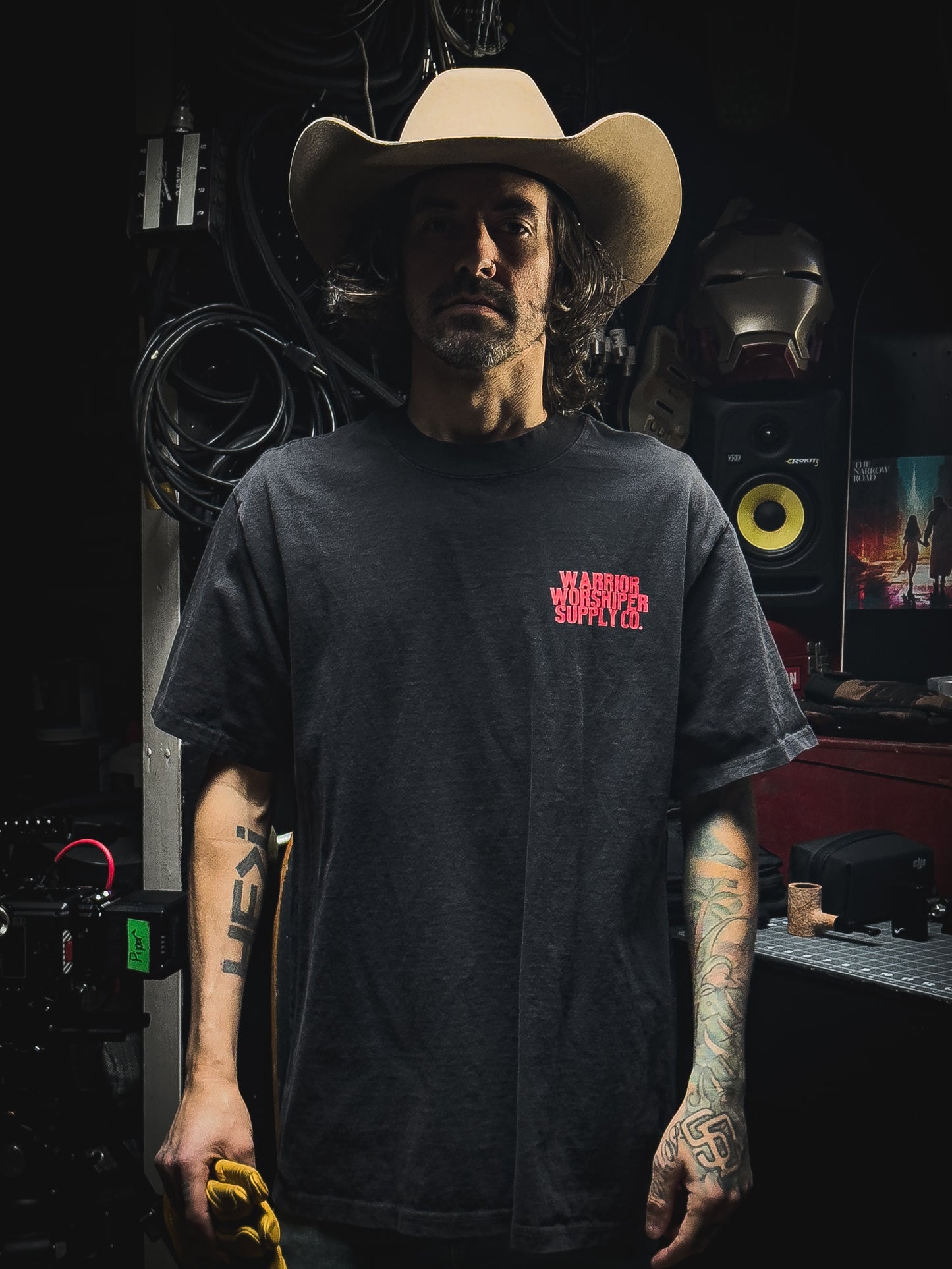 HOLY HOLY HOLY SERAPHIM "PREMIUM" HEAVY OVERSIZE TEE - FADED BLK