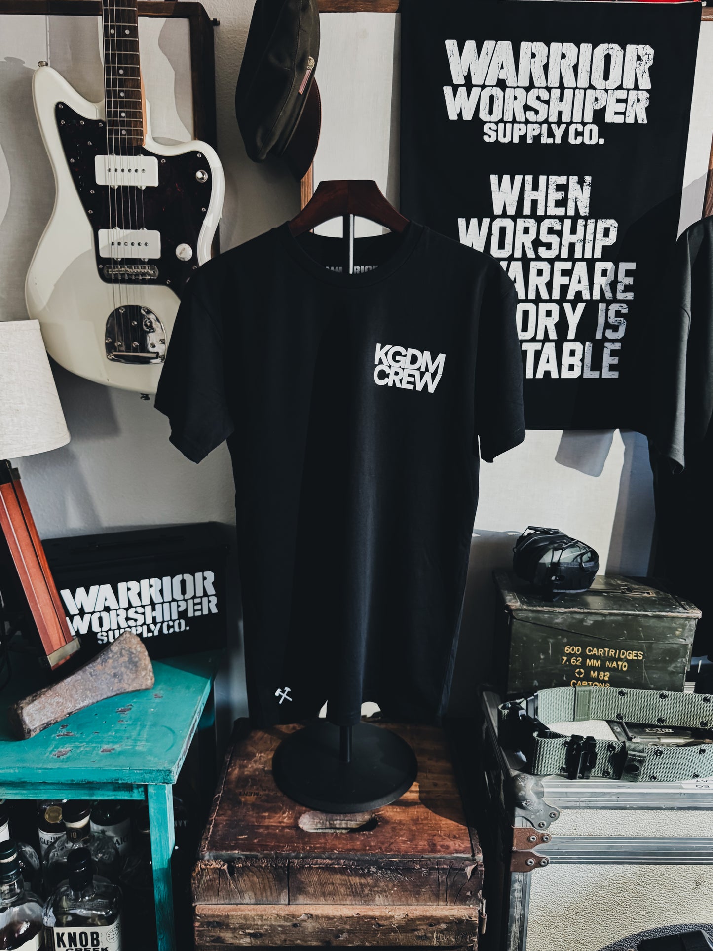 KGDM CREW V1 "PREMIUM" TEE IN BLACK