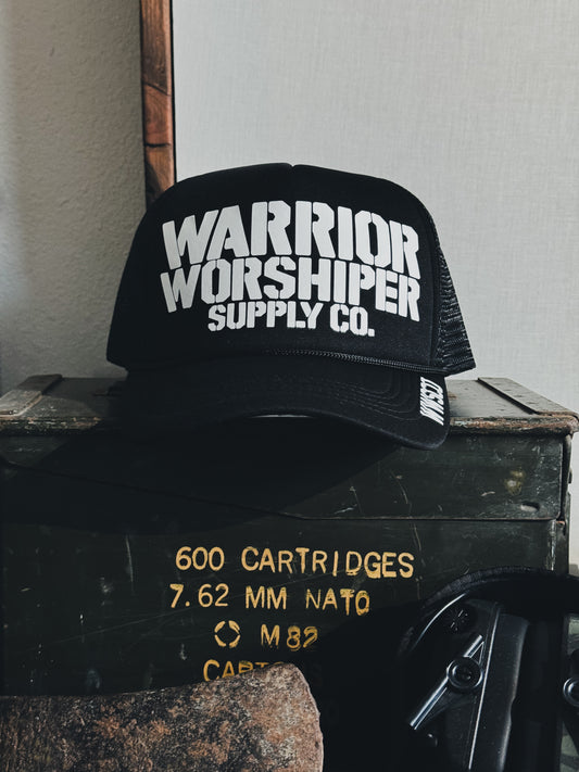 SGT LOGO V2 TRUCKER HAT IN BLACK