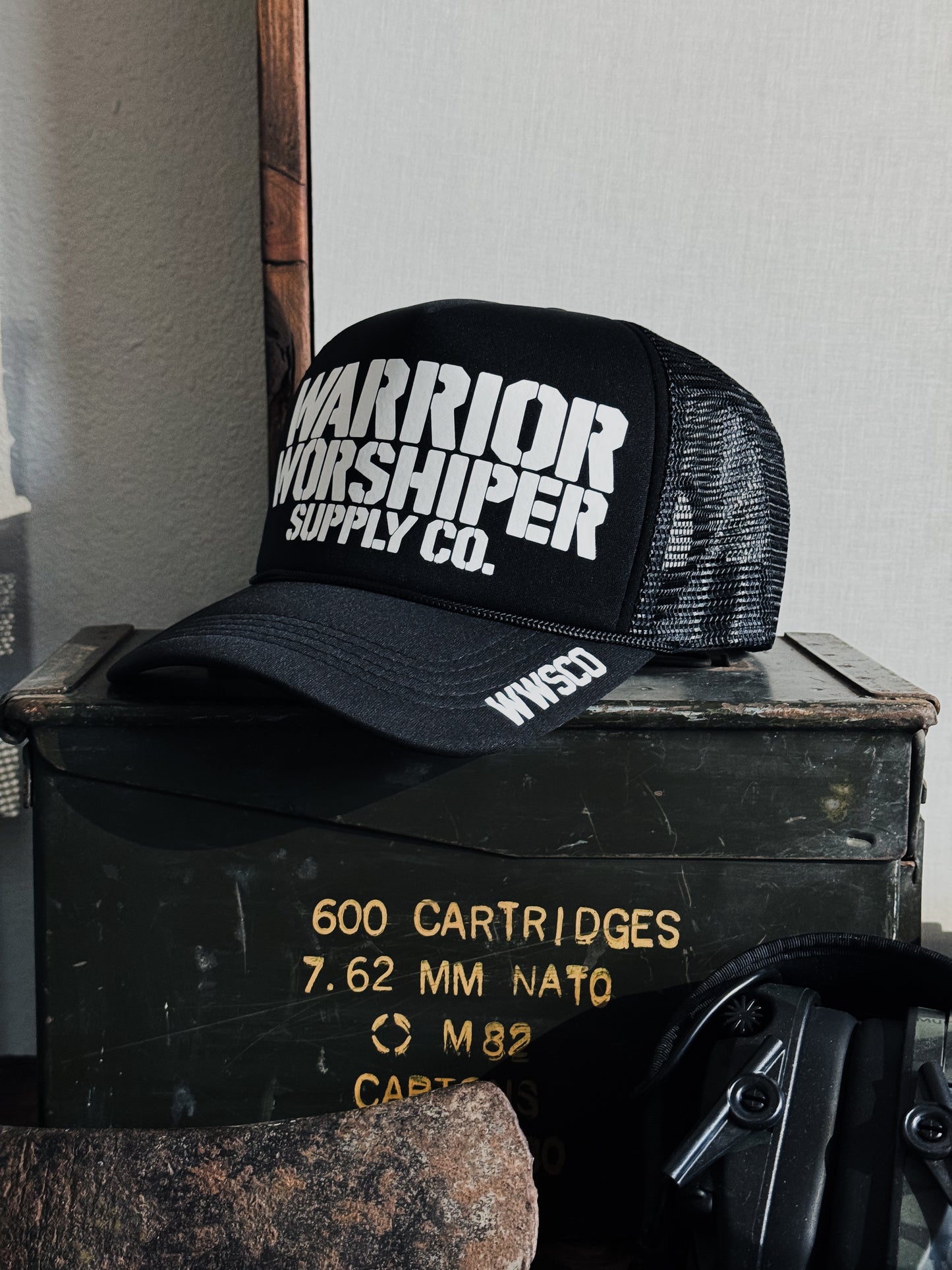 SGT LOGO V2 TRUCKER HAT IN BLACK