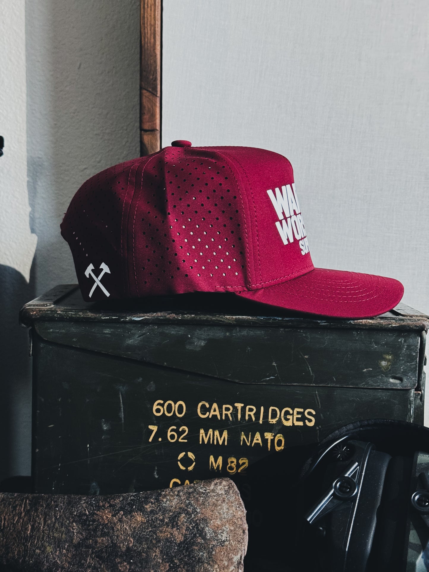 STG. LOGO V2 HYDRO PERFORMANCE HAT IN MAROON