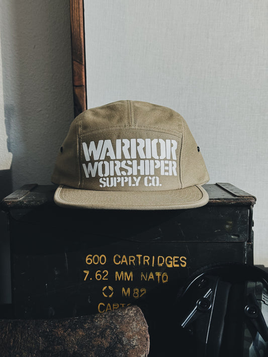 SGT LOGO INFANTRY ISSUE 5 PANEL HAT IN TAN