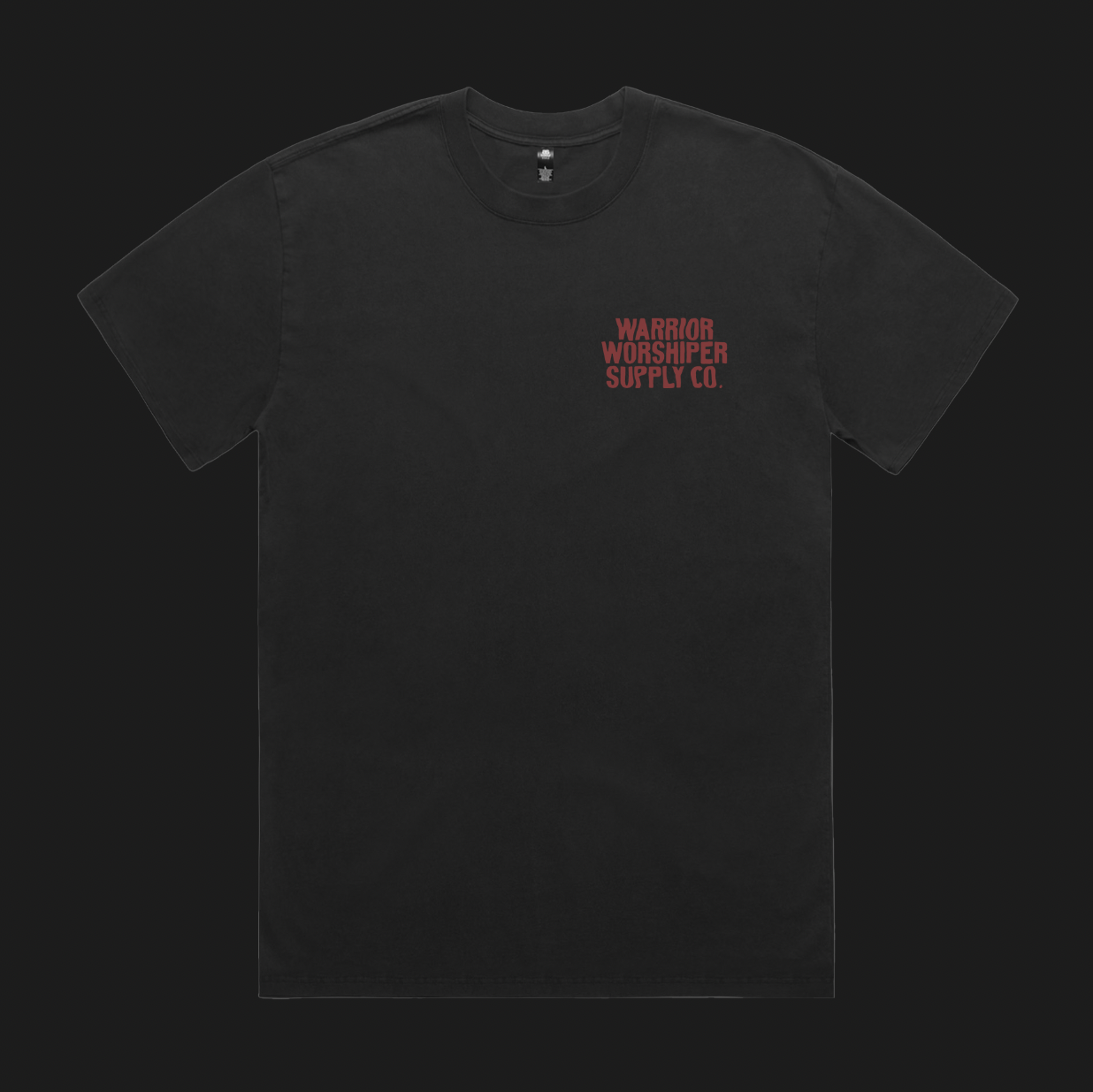HOLY HOLY HOLY SERAPHIM "PREMIUM" HEAVY OVERSIZE TEE - FADED BLK