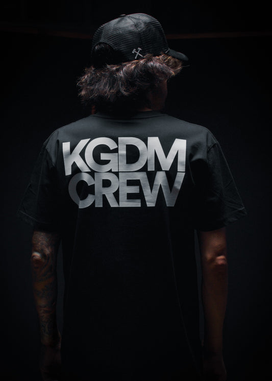 KGDM CREW V1 "PREMIUM" TEE IN BLACK
