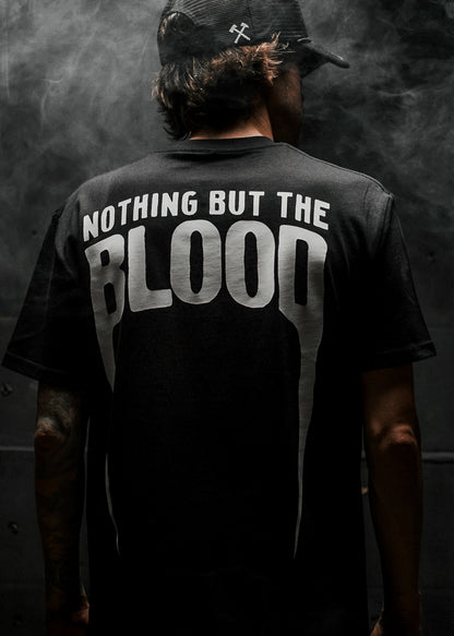 NOTHING BUT THE BLOOD "STANDARD ISSUE" TEE IN BLACK