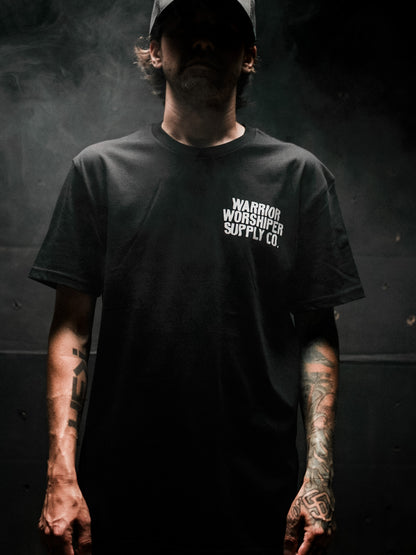 NOTHING BUT THE BLOOD "PREMIUM" CREW TEE IN BLACK