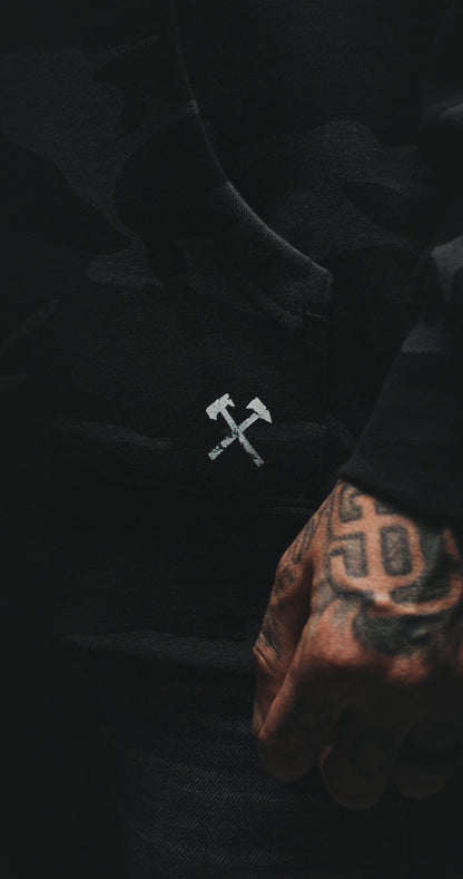 WORSHIP IS WARFARE V2 "PREMIUM" DARK CAMO HOODIE
