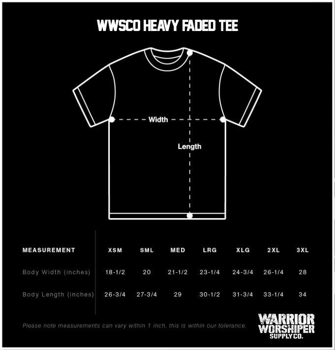 SGT EAGLE V2 "PREMIUM" HEAVY TEE IN FADED BLACK