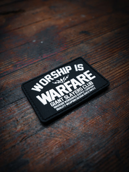 WORSHIP IS WARFARE PVC VELCRO PATCH