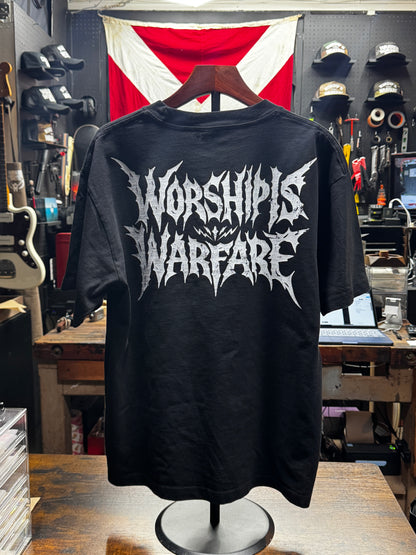 [NEW] WORSHIP IS WARFARE METAL "PREMIUM" OVERSIZED BOX TEE 7.5 oz
