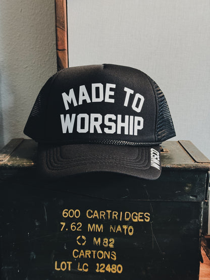 MADE TO WORSHIP BLK TRUCKER