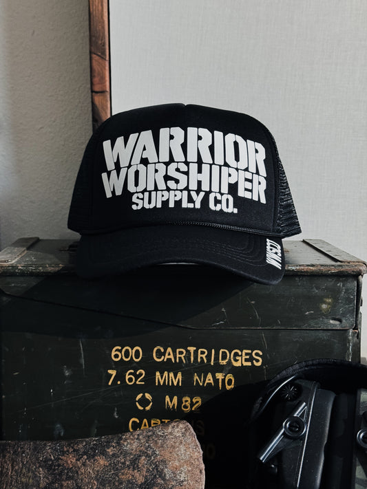 SGT LOGO V2 TRUCKER HAT IN BLACK