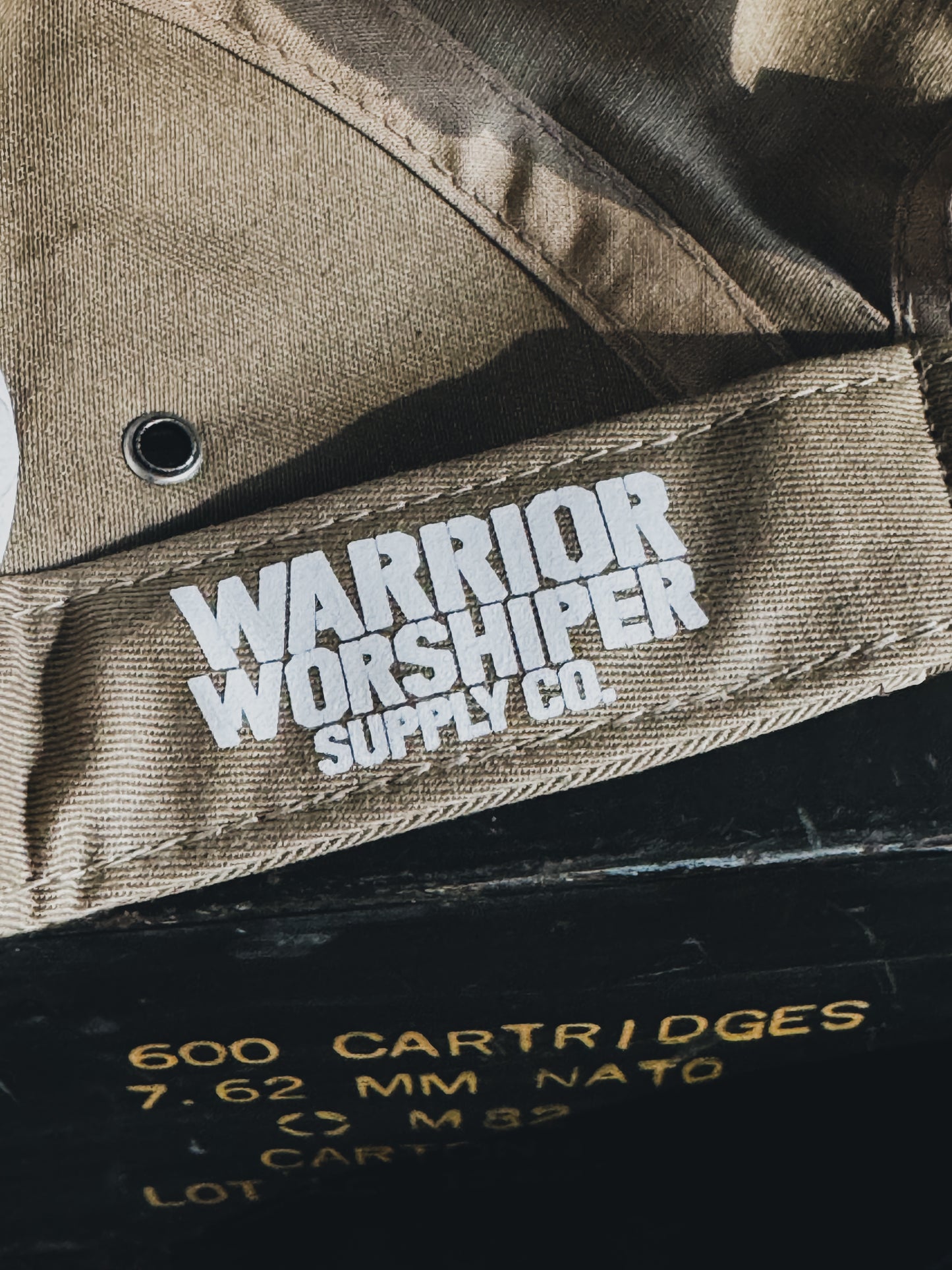 SGT LOGO INFANTRY ISSUE 5 PANEL HAT IN TAN