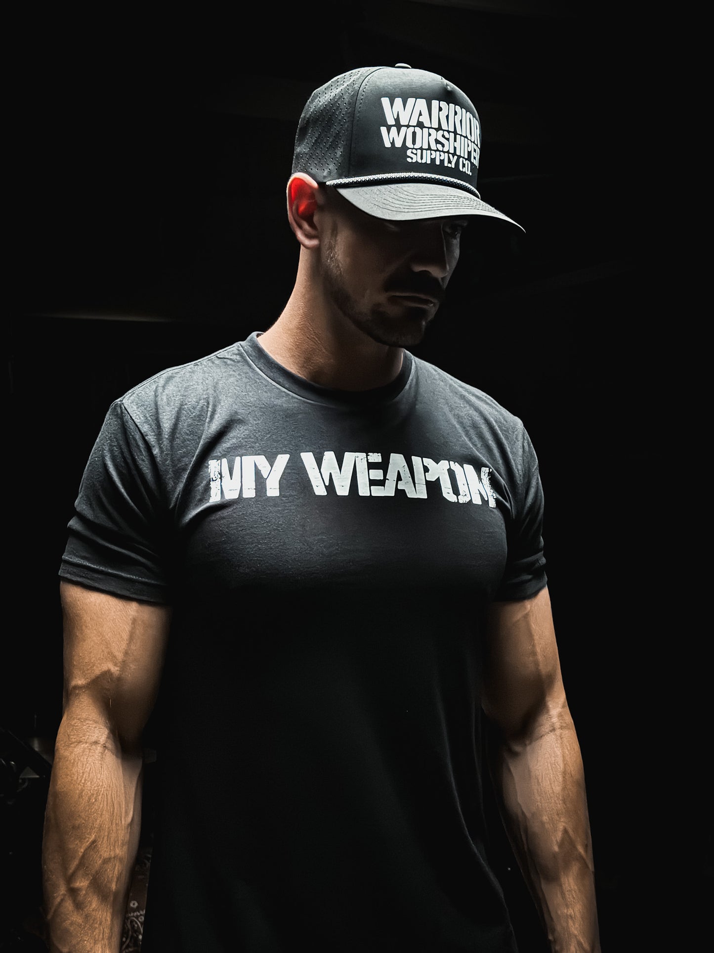 MY WEAPON IS HIS NAME- UNISEX TEE