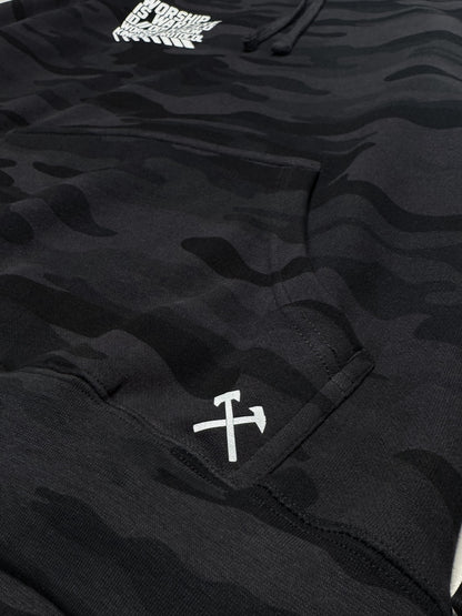 WORSHIP IS WARFARE V1 "PREMIUM" MIDNIGHT CAMO HOODIE [LIMITED]