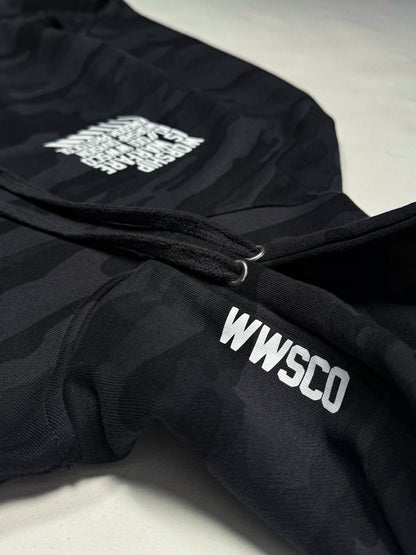 WORSHIP IS WARFARE V1 "PREMIUM" MIDNIGHT CAMO HOODIE [LIMITED]