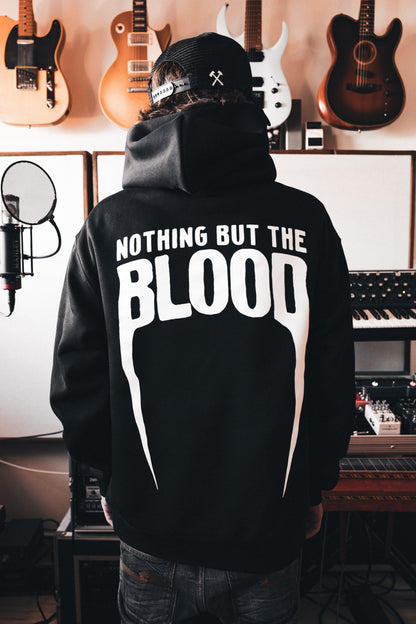 NOTHING BUT THE BLOOD "PREMIUM" HOODIE IN BLACK