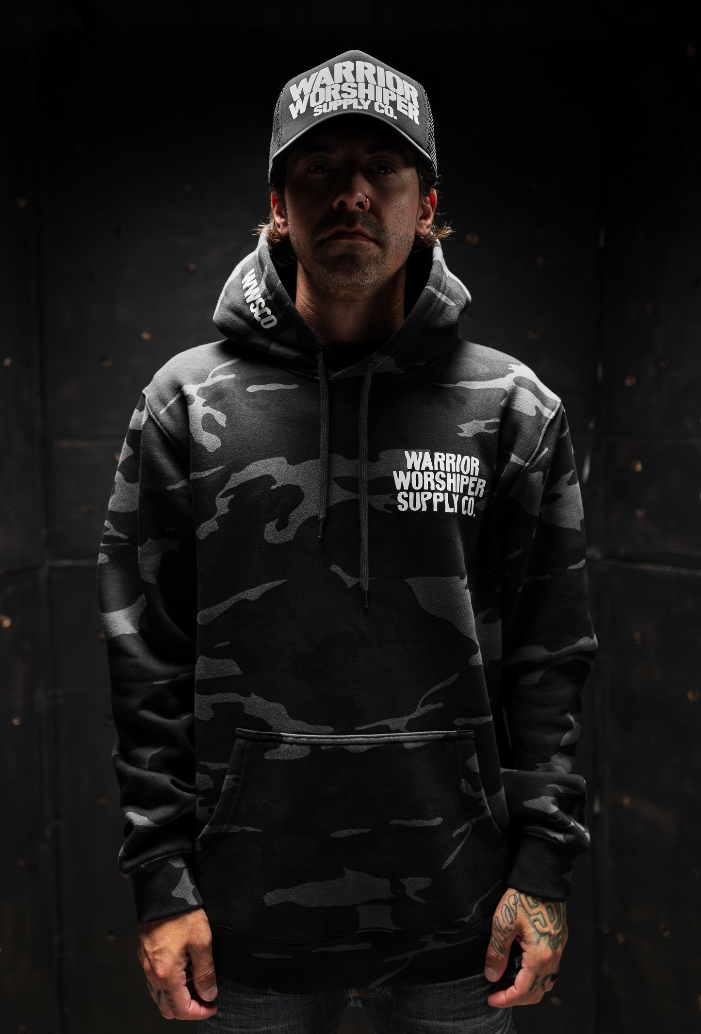 NOTHING BUT THE BLOOD "PREMIUM" DARK CAMO HOODIE