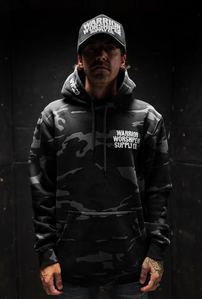 NOTHING BUT THE BLOOD "PREMIUM" DARK CAMO HOODIE