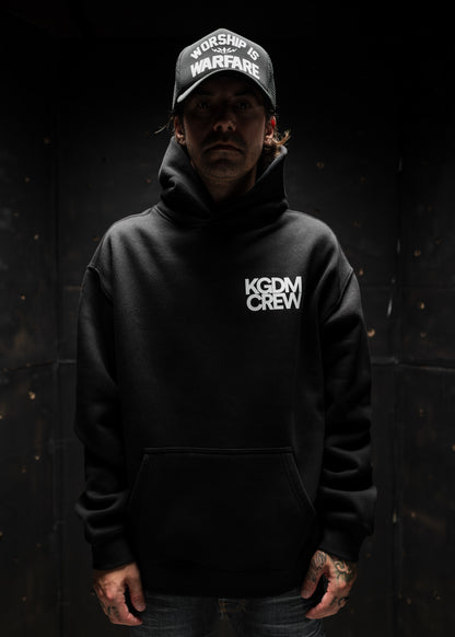 KGDM CREW "PREMIUM" HOODIE IN BLACK