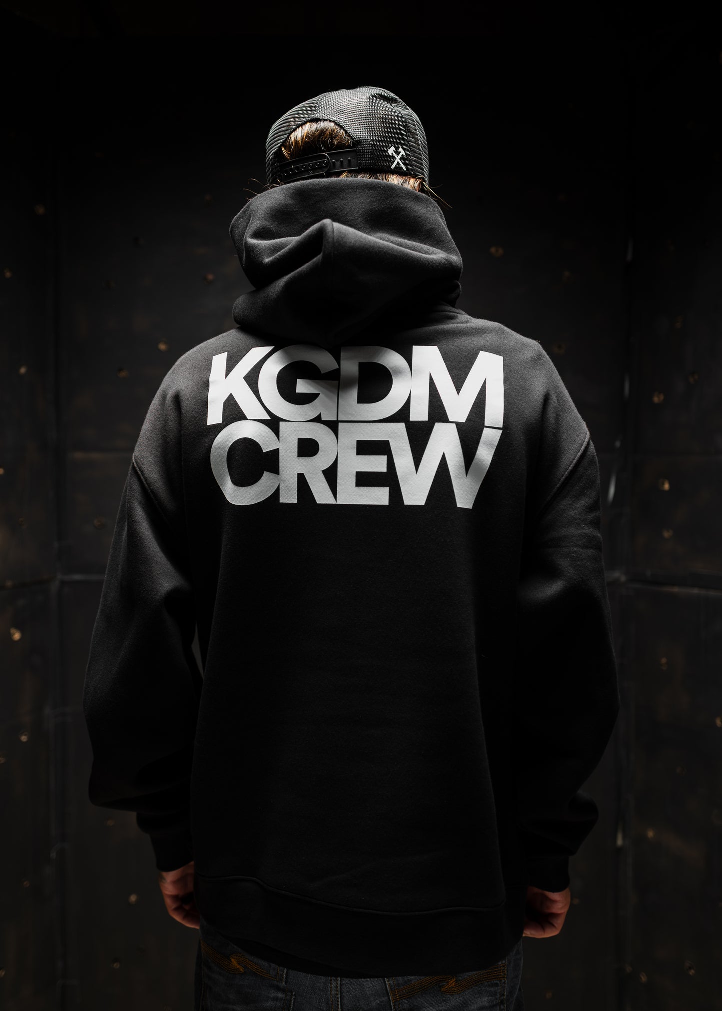 KGDM CREW "PREMIUM" HOODIE IN BLACK