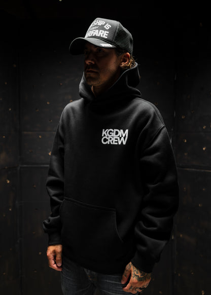 KGDM CREW "PREMIUM" HOODIE IN BLACK