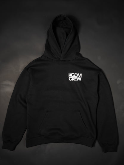 KGDM CREW "PREMIUM" HOODIE IN BLACK