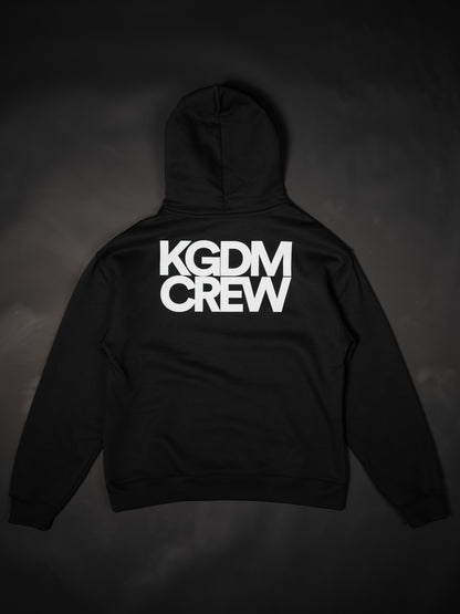 KGDM CREW "PREMIUM" HOODIE IN BLACK