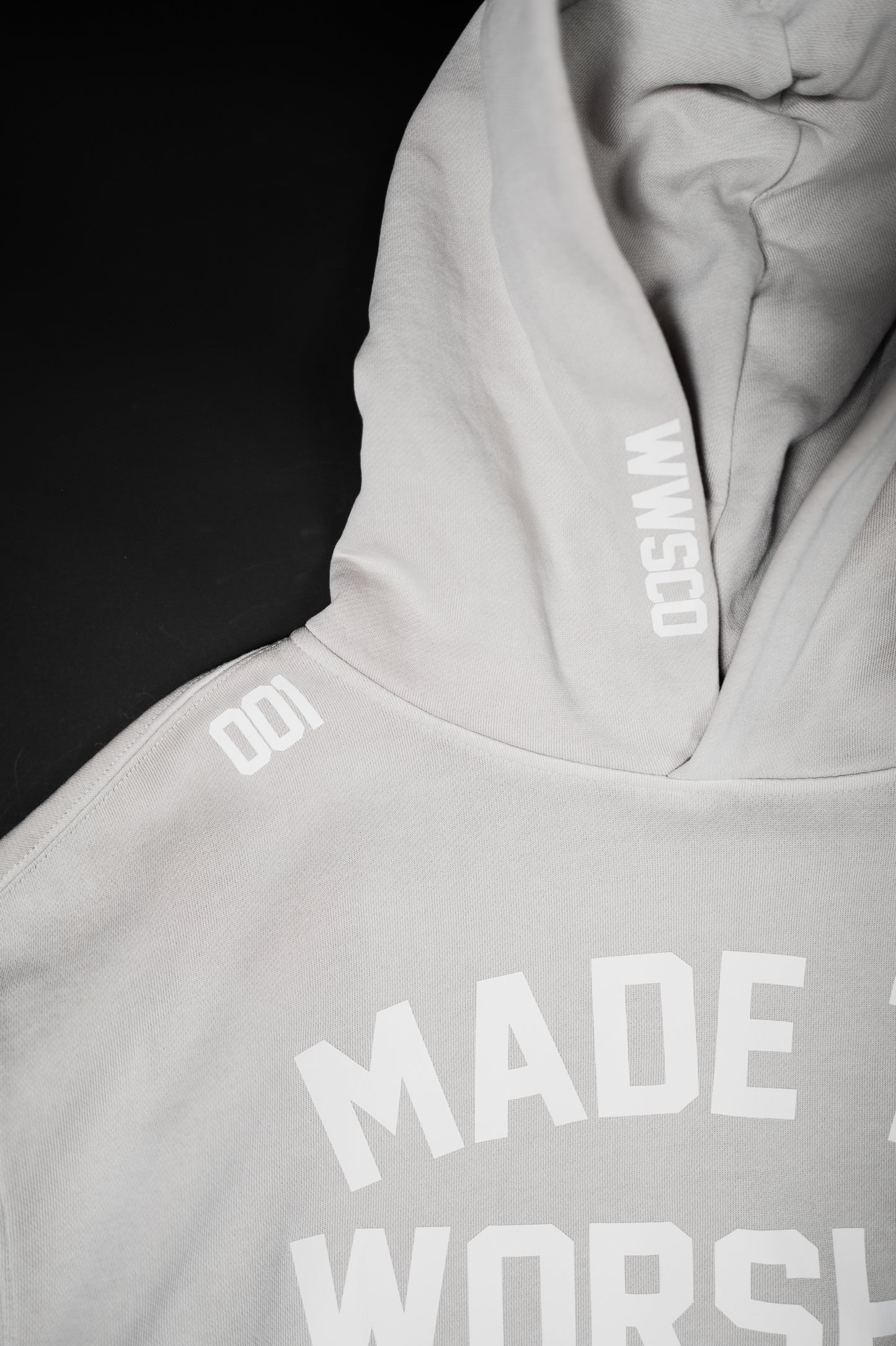 MADE TO WORSHIP "PREMIUM" RELAX HOODIE IN FADED BONE