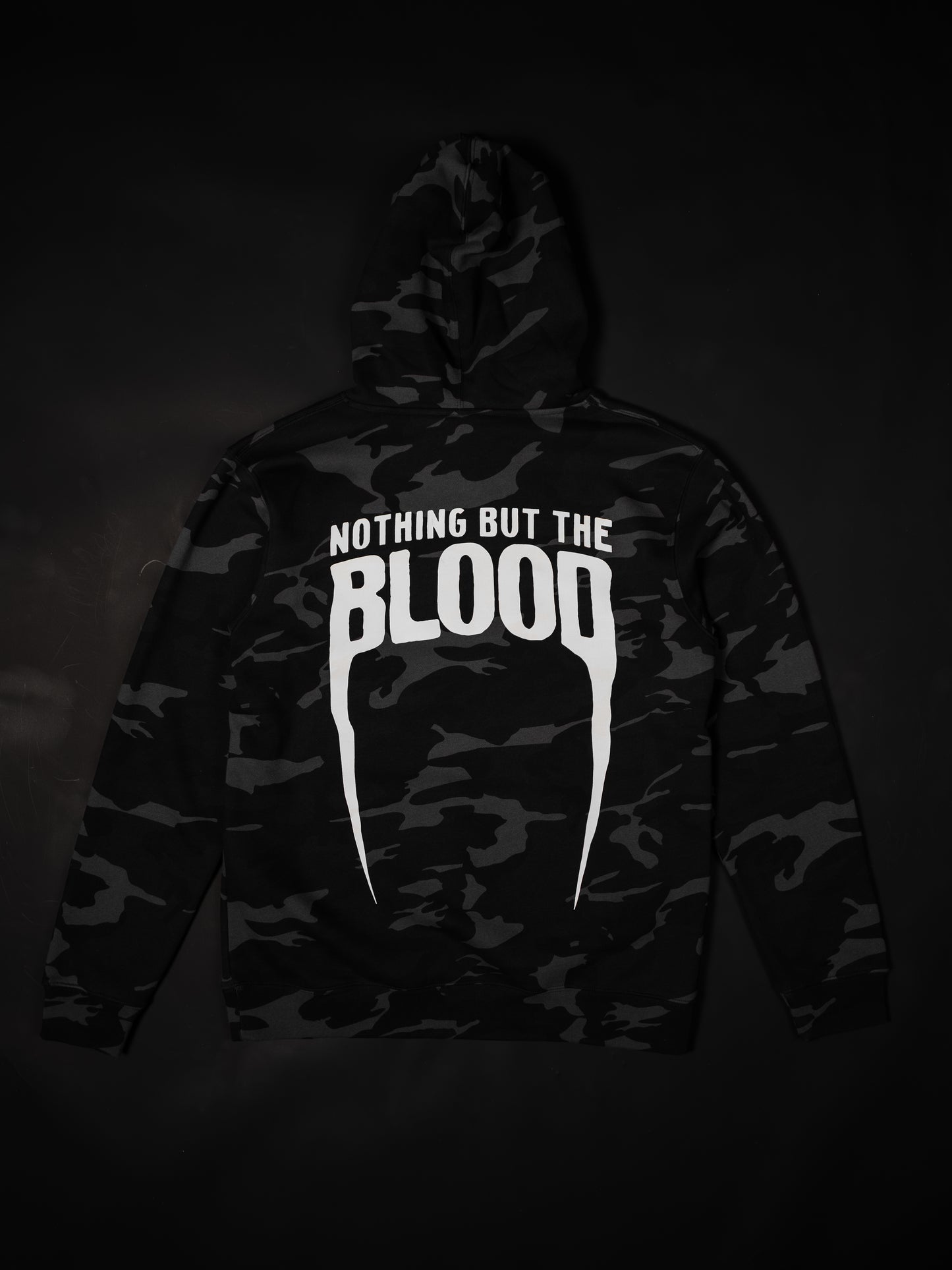 NOTHING BUT THE BLOOD "PREMIUM" DARK CAMO HOODIE