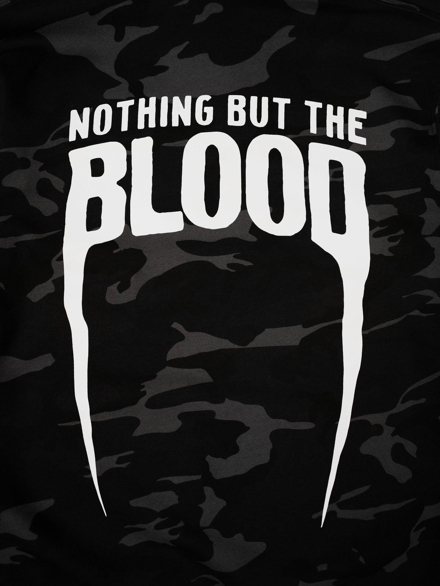 NOTHING BUT THE BLOOD "PREMIUM" DARK CAMO HOODIE