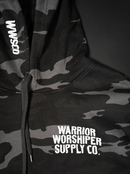 NOTHING BUT THE BLOOD "PREMIUM" DARK CAMO HOODIE