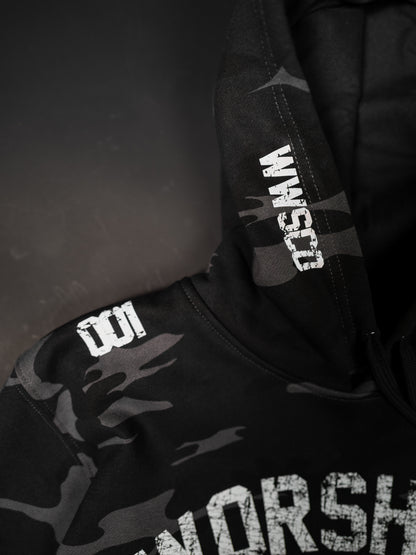 WORSHIP IS WARFARE V2 "PREMIUM" DARK CAMO HOODIE