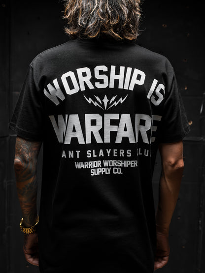 [NEW] WORSHIP IS WARFARE "STANDARD ISSUE" PREMIUM TEE BLK