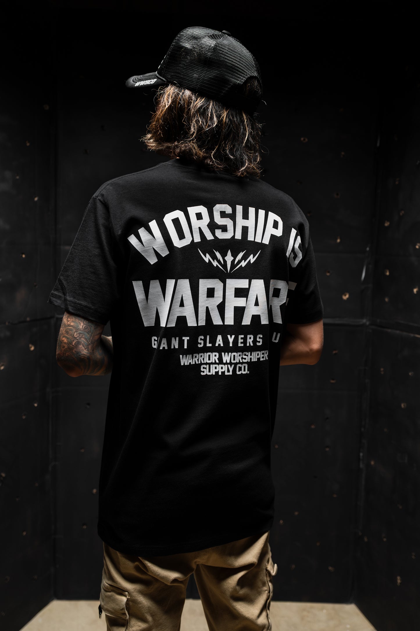 [NEW] WORSHIP IS WARFARE "STANDARD ISSUE" PREMIUM TEE BLK