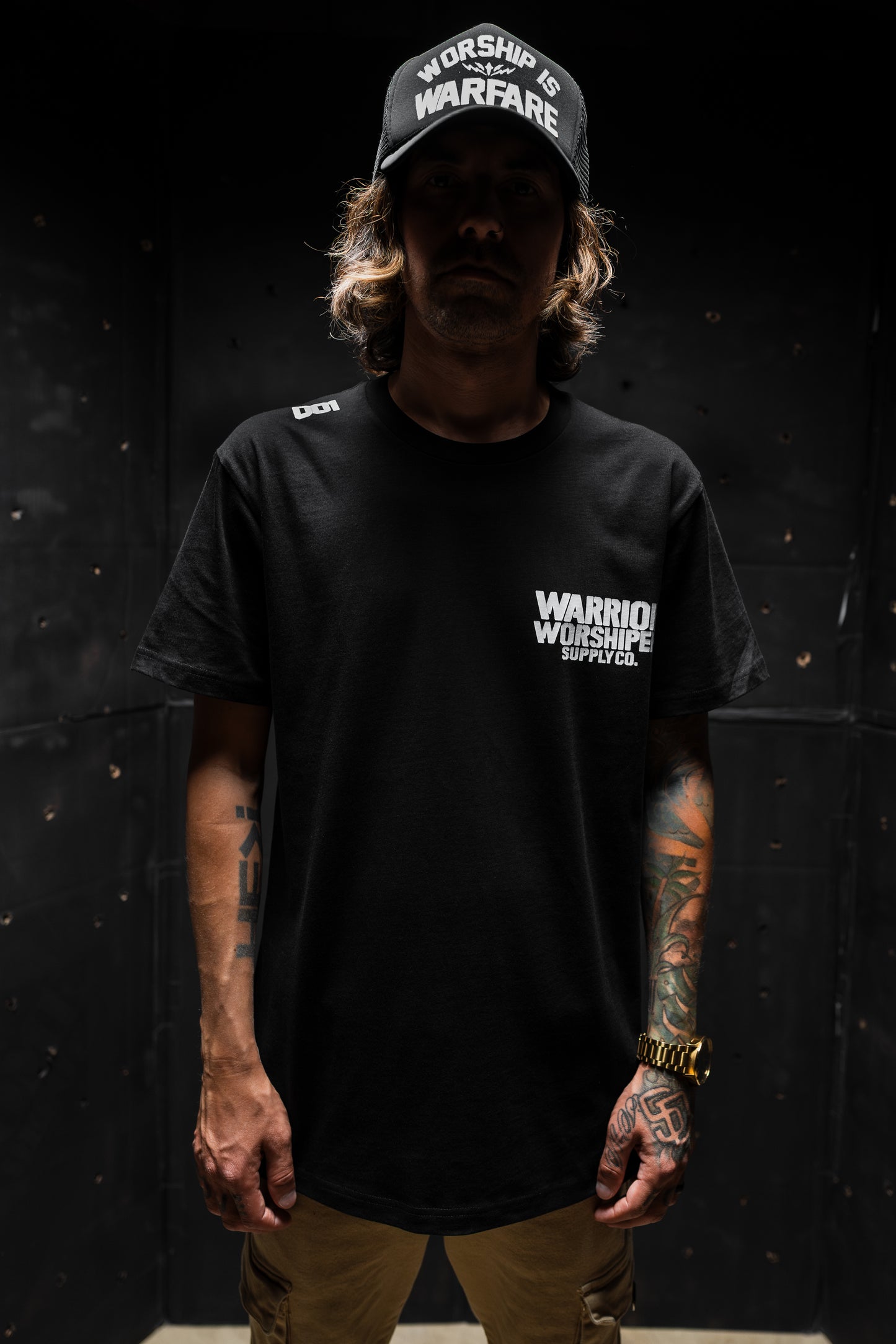 [NEW] WORSHIP IS WARFARE "STANDARD ISSUE" PREMIUM TEE BLK