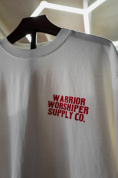 [NEW] HOLY HOLY HOLY SERAPHIM OVERSIZED "PREMIUM" CROP TEE 7.5 oz IN BLANC WHITE