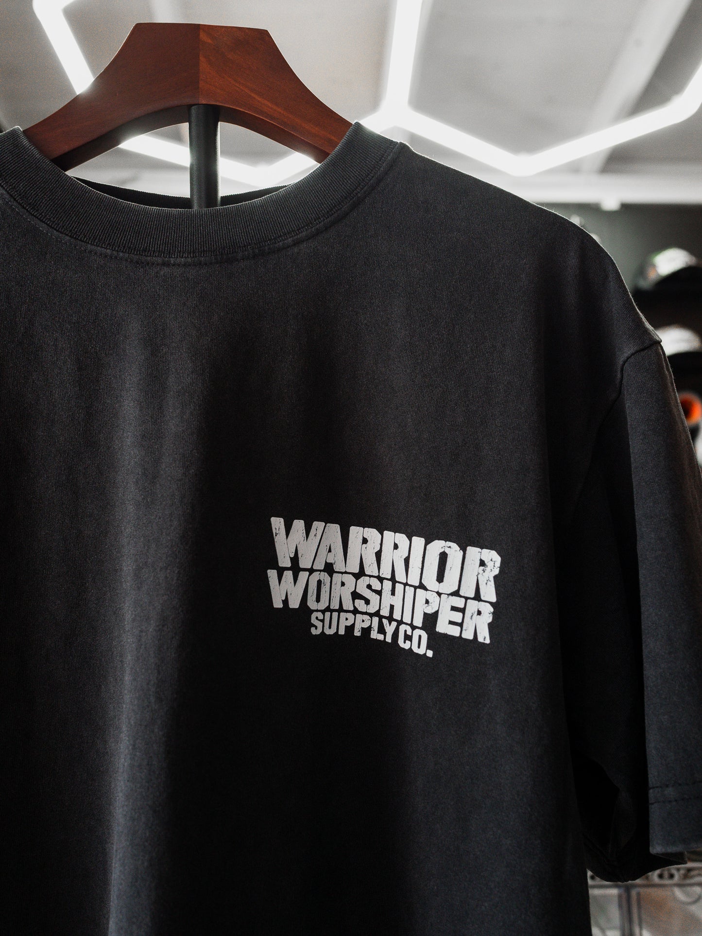 [NEW] DEATH TO SELF "PREMIUM" OVERSIZED CROP TEE IN VINTAGE BLACK 7.5 oz