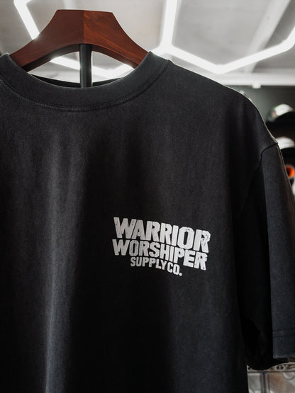 [NEW] DEATH TO SELF "PREMIUM" OVERSIZED CROP TEE IN VINTAGE BLACK 7.5 oz
