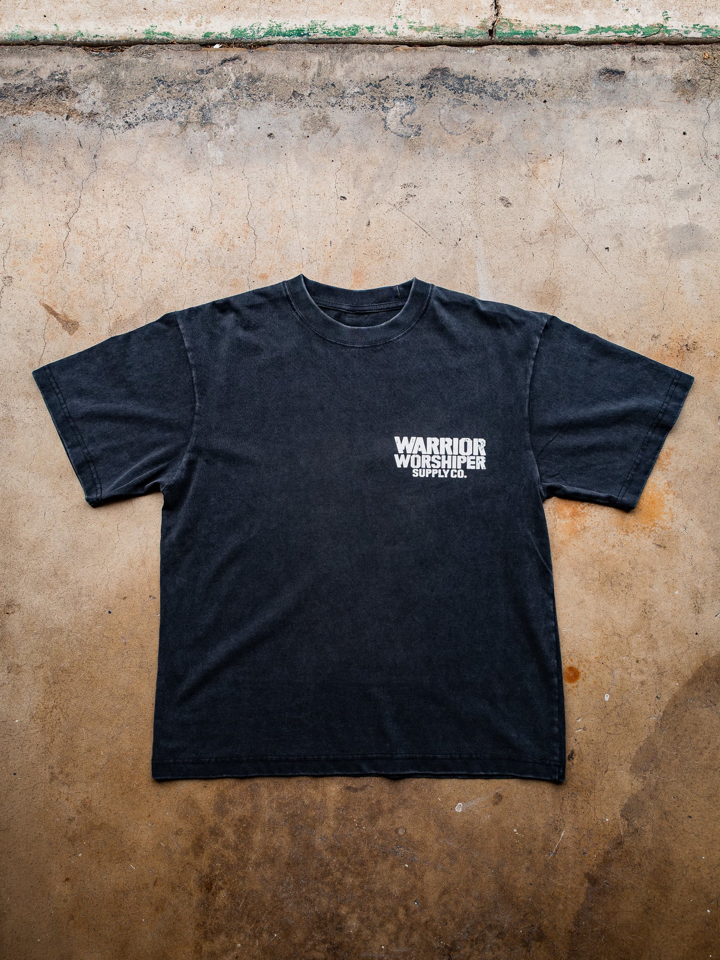 [NEW] DEATH TO SELF "PREMIUM" OVERSIZED CROP TEE IN VINTAGE BLACK 7.5 oz