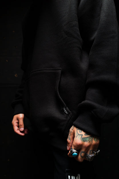 WORSHIP IS WARFARE V2 "PREMIUM" FLAGSHIP HOODIE IN BLACK