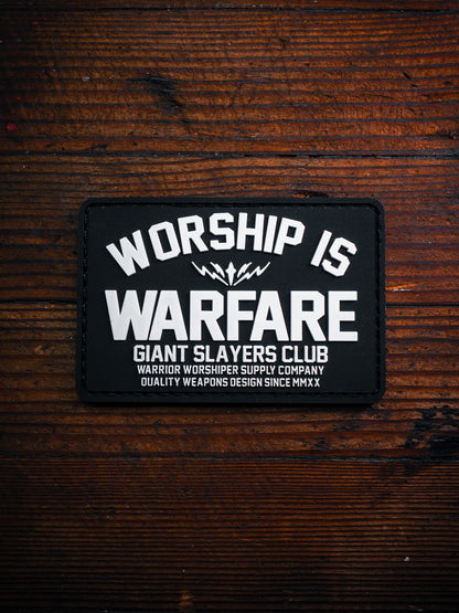 WORSHIP IS WARFARE PVC VELCRO PATCH