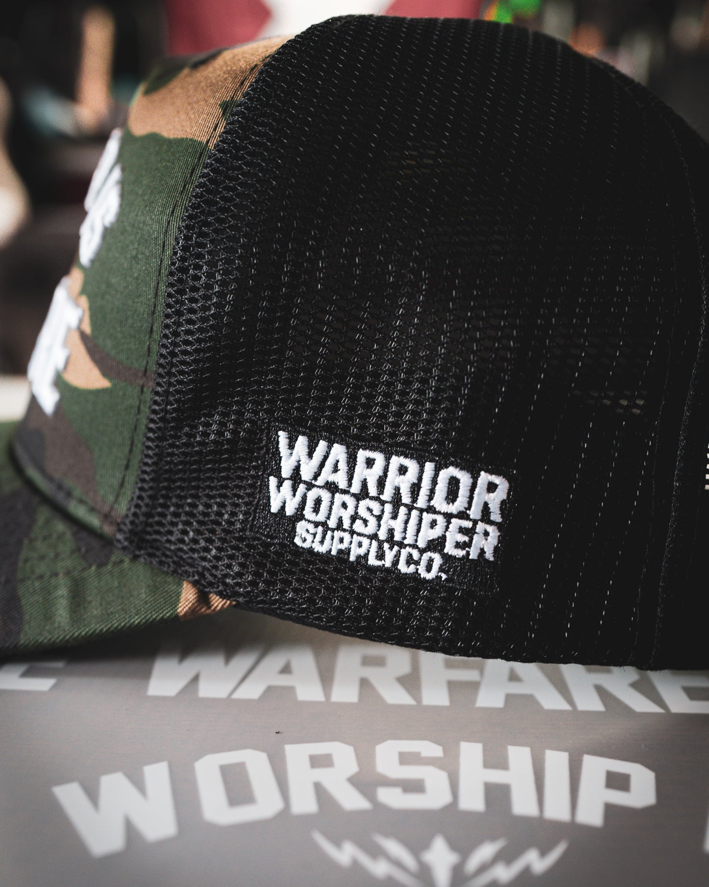 WORSHIP IS WARFARE CAMO SNAPBACK HAT "SPECIAL OPS EDITION" [LIMITED RUN]