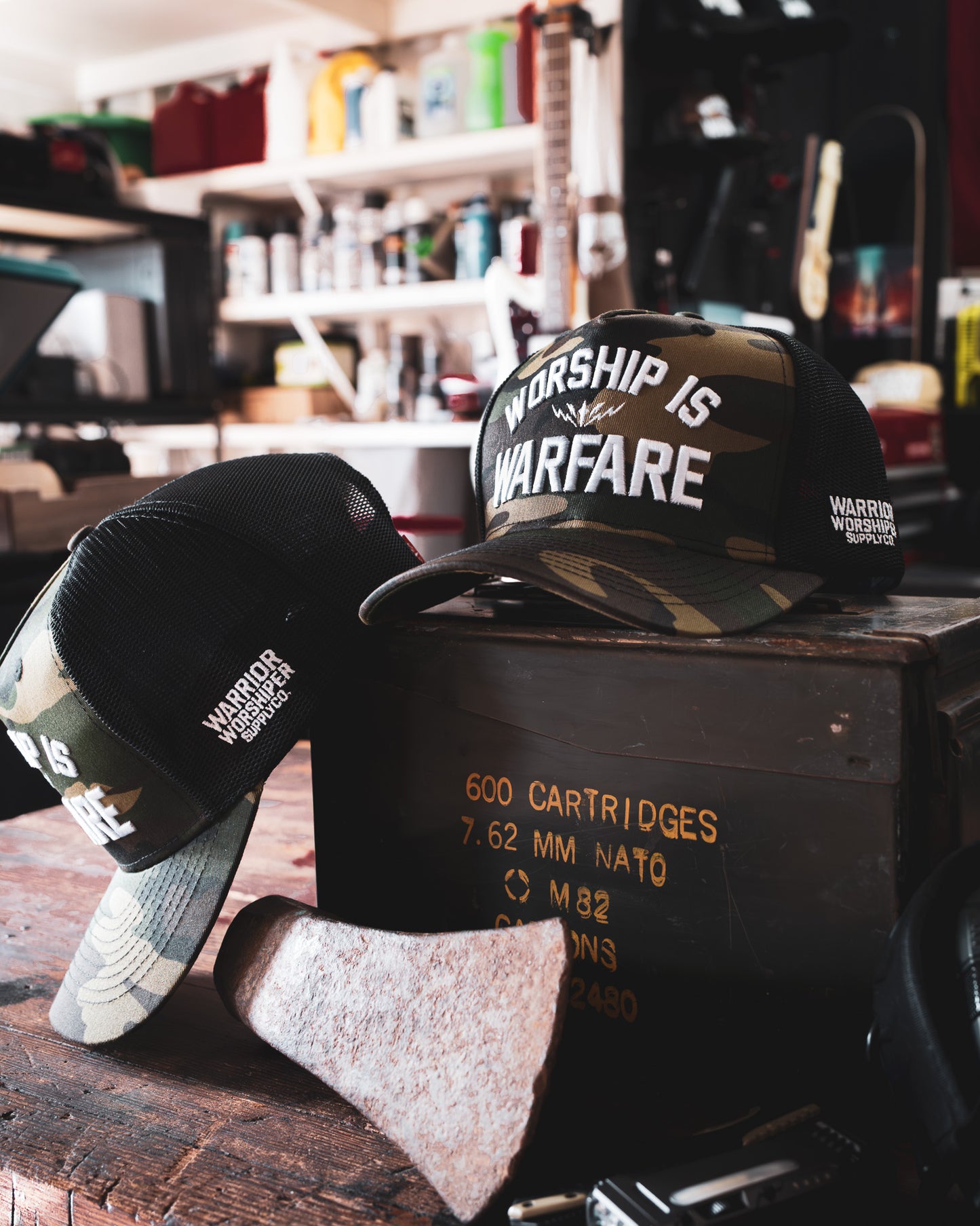 WORSHIP IS WARFARE CAMO SNAPBACK HAT "SPECIAL OPS EDITION" [LIMITED RUN]